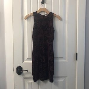 Free People velvet bodycon